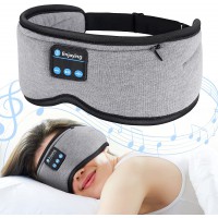 Sleep Eye Mask with Bluetooth Headphones - Bluetooth 5.0 Sleeping Headphones for Men Women Travel Yoga Nap Ultra Thin Stereo Speakers for Side Sleepers Ideal Christmas Stocking Stuffers Gifts